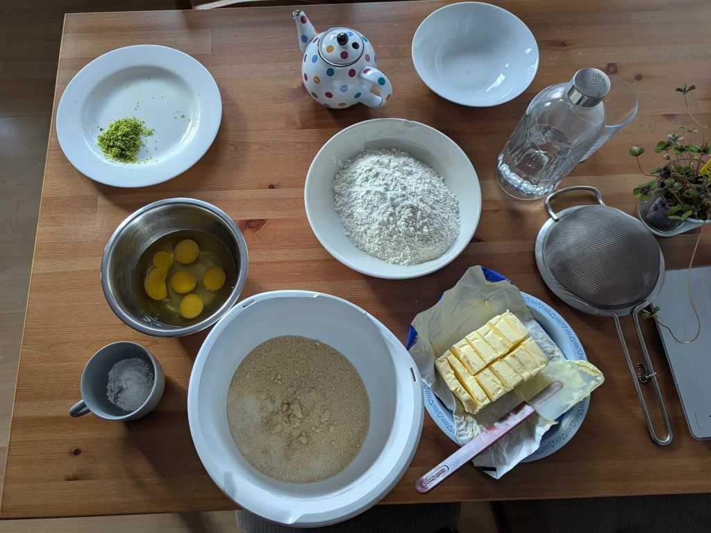 Ingredientes de la torta casera